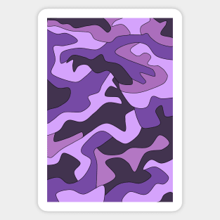 Purple Camouflage Sticker